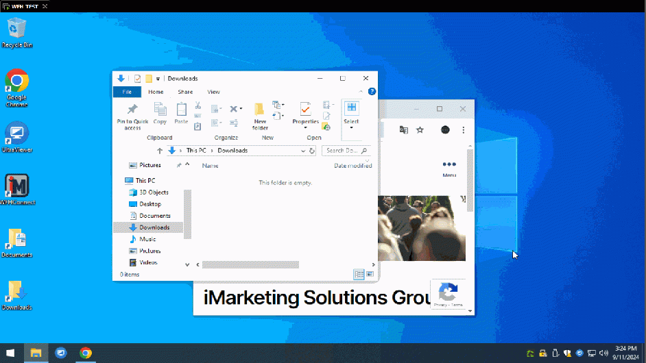 Snapping two windows.